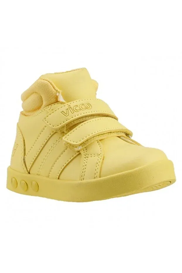 Детские ботинки для девочек на плоском ходу Vicco, Yellow — фото 3