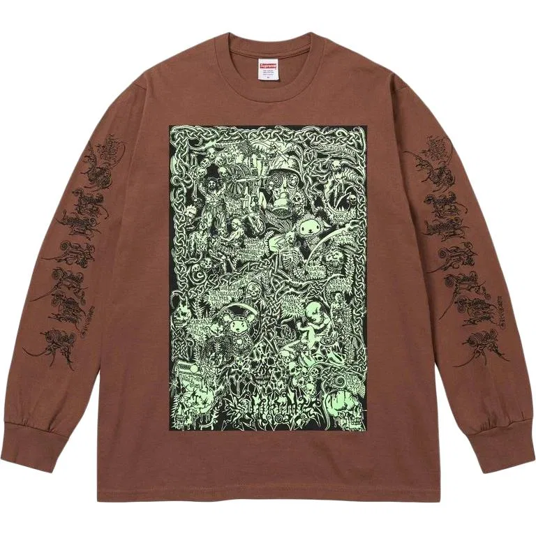 Футболка с длинным рукавом Wombat Supreme, Brown/Brown