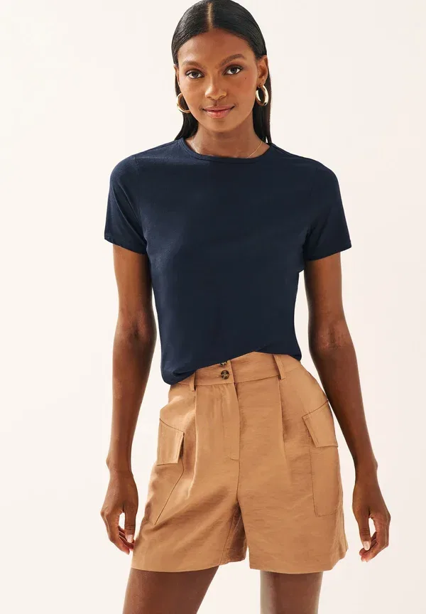Футболка хлопковая The everyday crew neck short sleeve, Next, Navy Blue, темно-синий