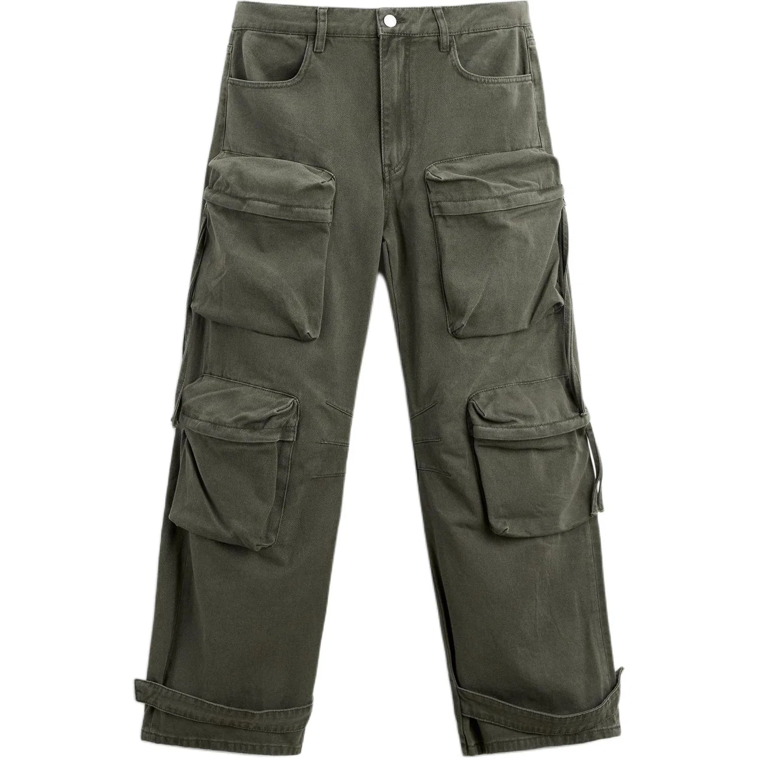 Мужские джинсы карго с зеленым цветом, ZARA, Green