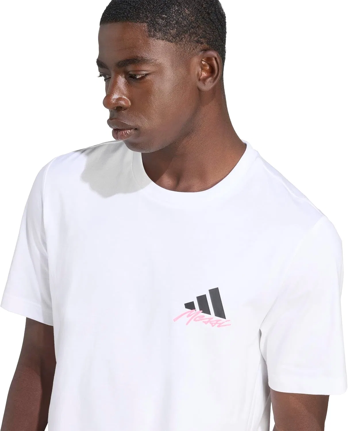 Мужская футболка с графикой Messi adidas, White/Icon — фото 4