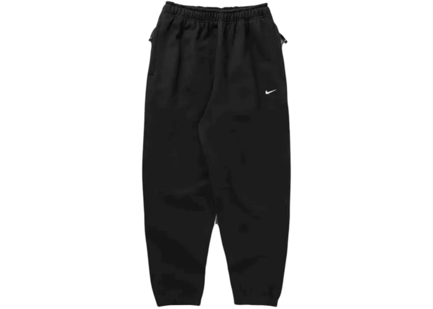 Мужской комплект из худи и джоггеров с принтом Nike Nikelab Solo Swoosh Fleece Pullover Hoodie/Joggers Set, Black — фото 2