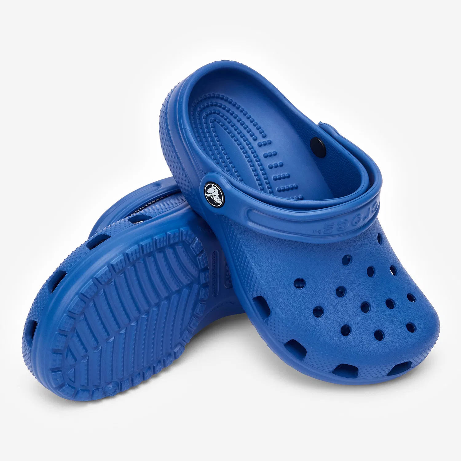 Детские клоги с принтом Classic Crocs, Цвет: Blau — фото 3