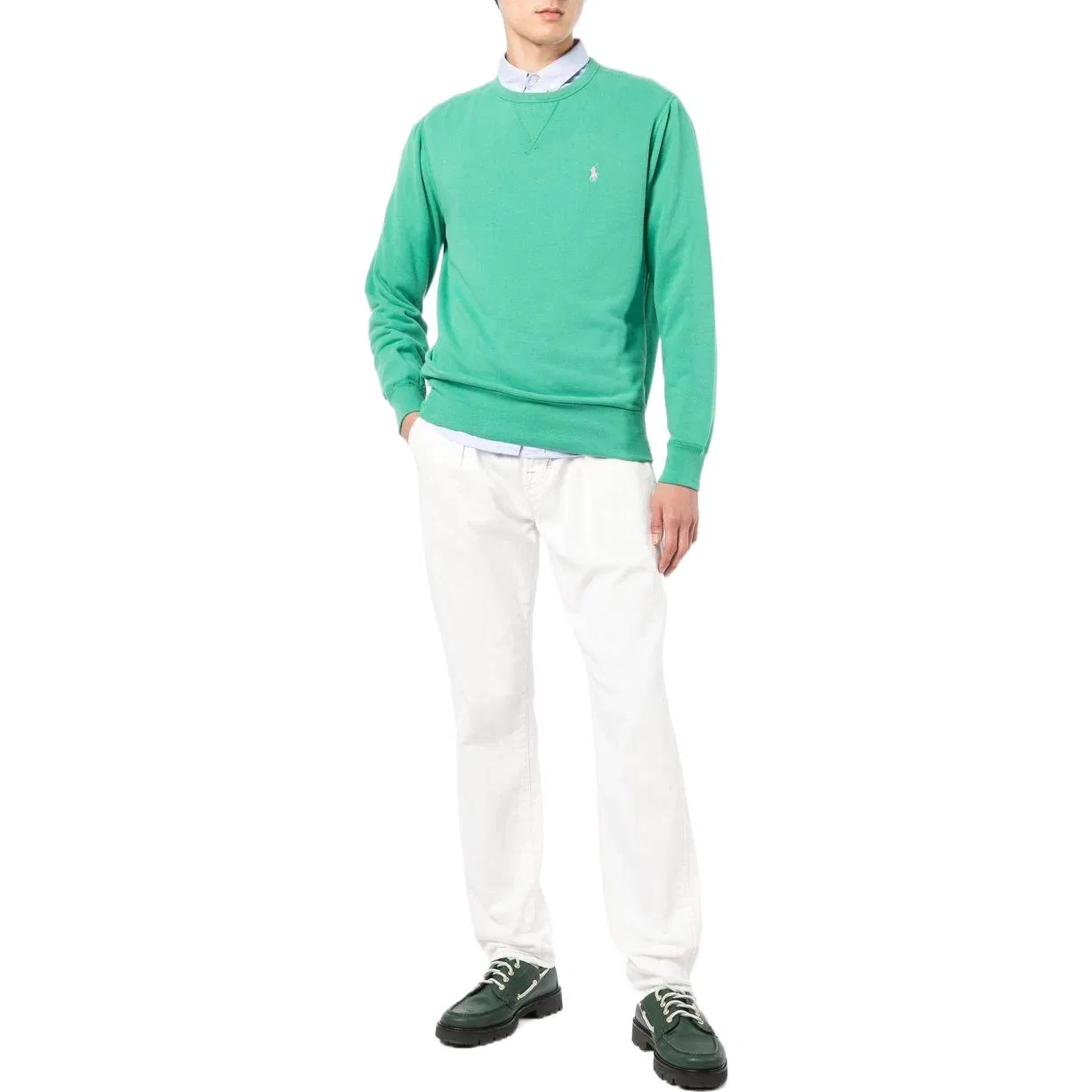 Мужская толстовка с вышитым логотипом Polo Ralph Lauren, Green — фото 3