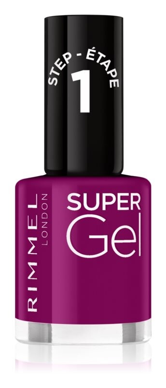 Покрытие ногтей гель-лаком без использования УФ/LED лампы Rimmel Super Gel, оттенок 025 Urban Purple 12 мл — фото 2