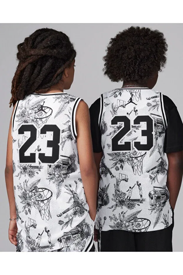 Детская футболка с принтом Jordan 23 Aop Jersey Nike, W1x — фото 2