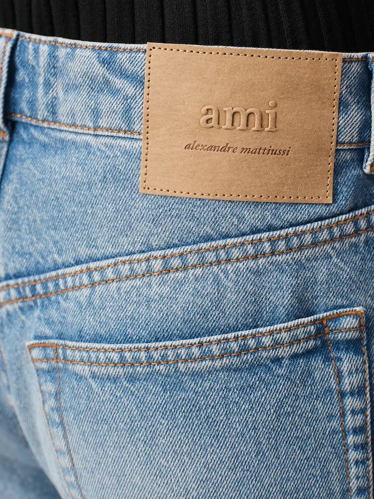 Джинсы свободного кроя Large Fit Jeans AMI PARIS, Blue — фото 4