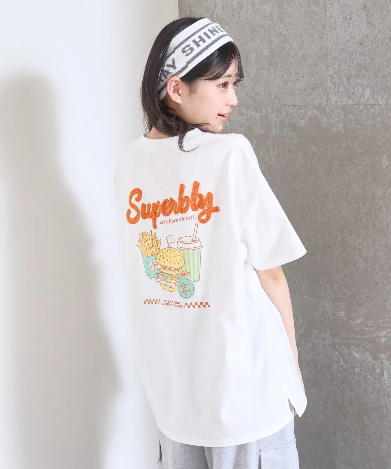 Детская футболка с принтом, модель Food Motif Sagara LOVETOXIC, Off White