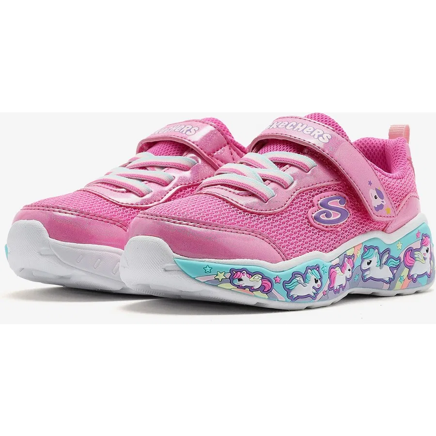 Кроссовки с принтом Fun Squad Skechers, Розовый — фото 3