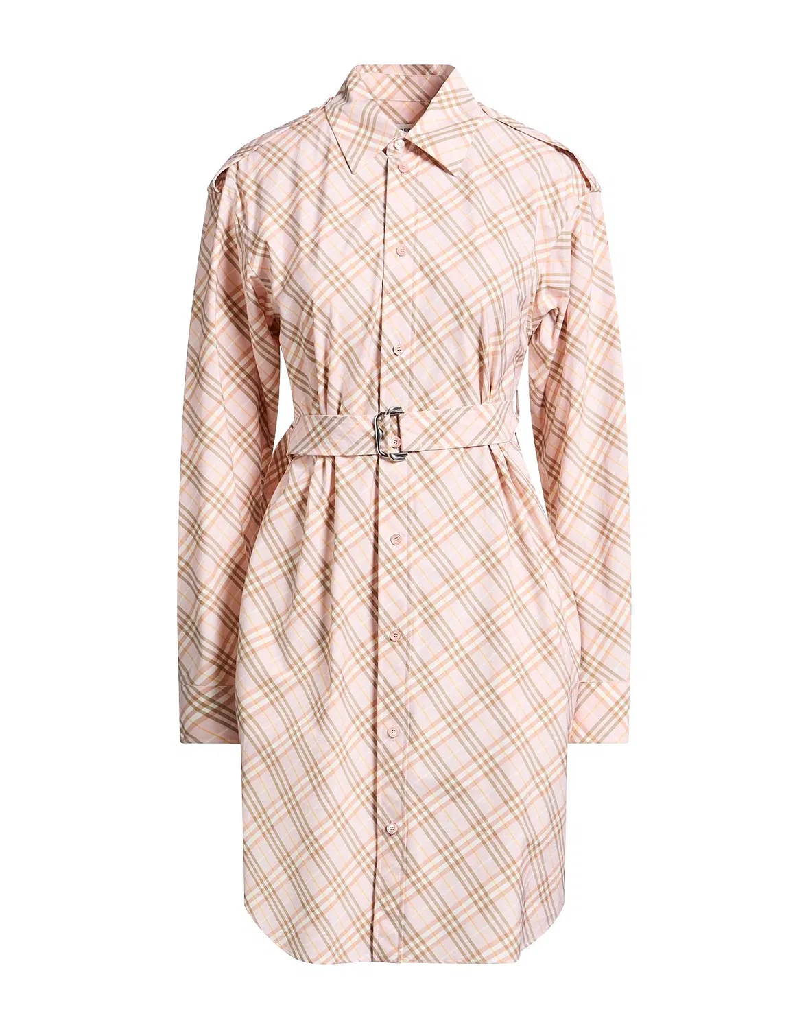 Женское платье-рубашка с поясом Burberry, Light Pink