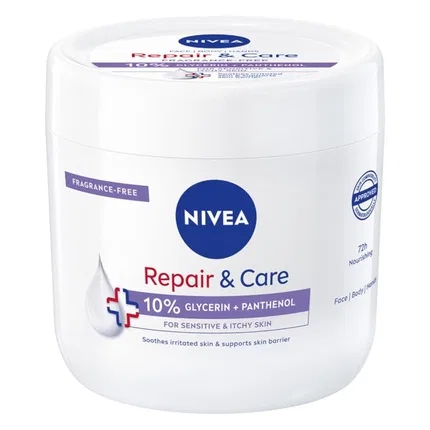 Крем защитный увлажняющий Nivea Repair & Care Sensitive, 400 мл