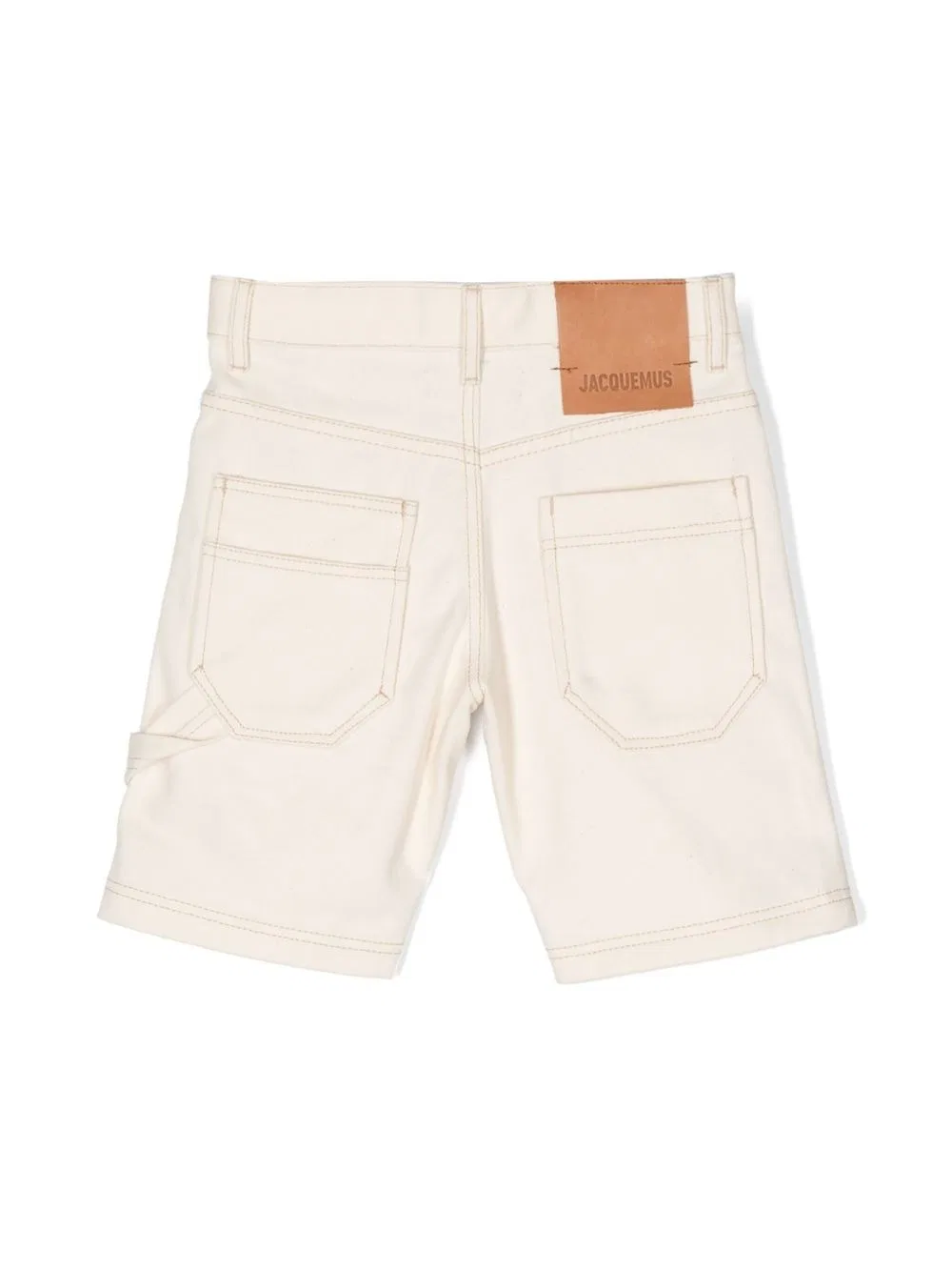 Шорты бермуды джинсовые Kids Bermuda Denim Shorts Jacquemus, Beige — фото 2