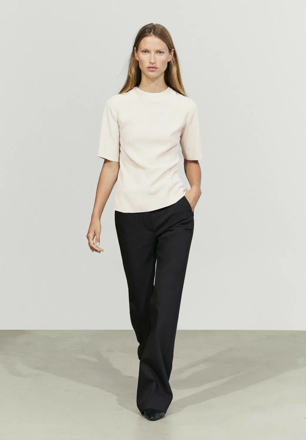 Блуза Massimo Dutti, Sand — фото 3
