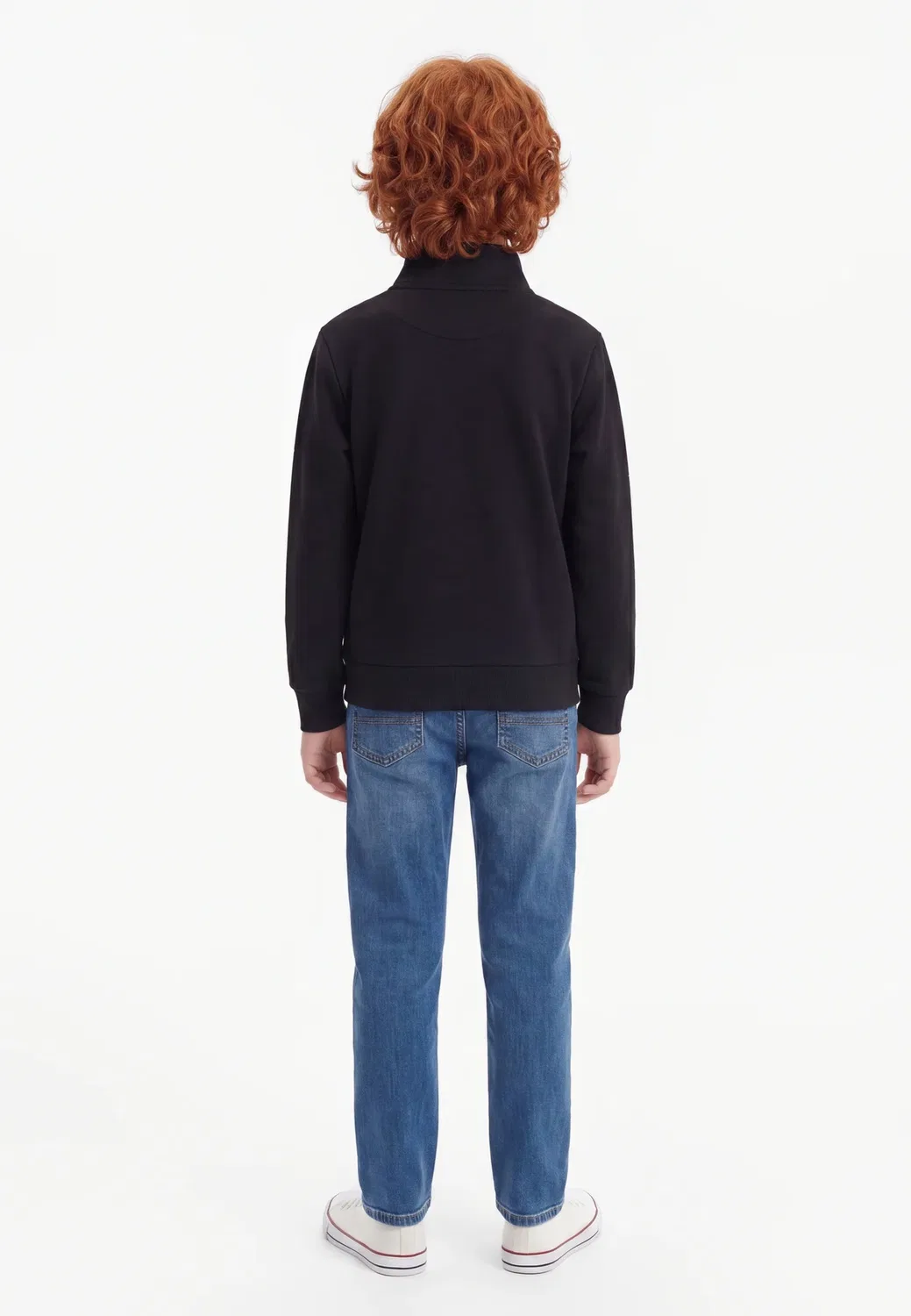 Jjebradley zip - толстовка на молнии Jack & Jones Junior, Black — фото 2