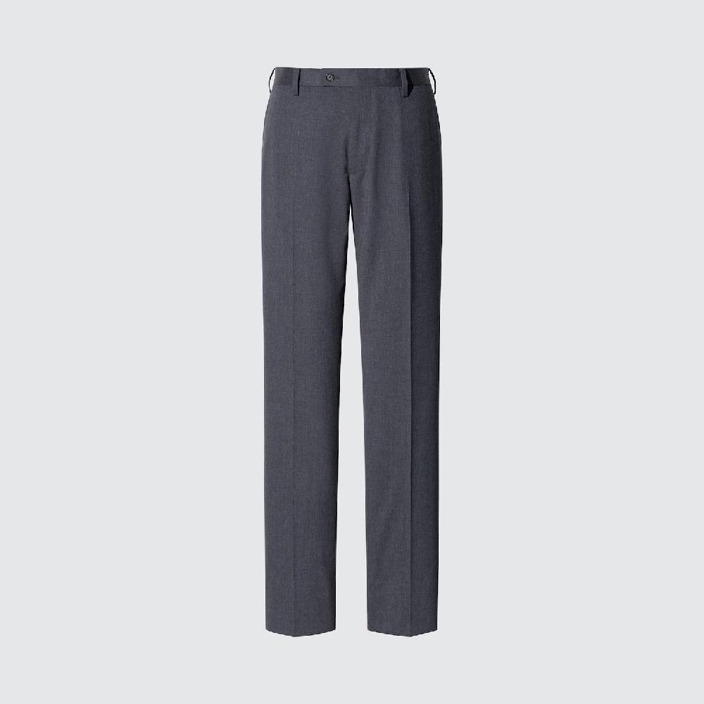 Брюки Uniqlo Stretch Wool Slim Fit, 08 темно-серый