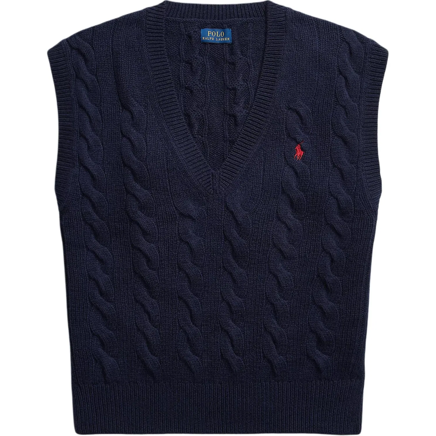 Женский топ без рукавов с V-образным вырезом Marine Blue Polo Ralph Lauren