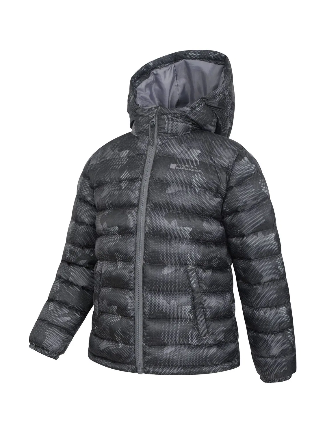 Куртка утепленная водонепроницаемая Seasons Printed Mountain Warehouse, темно-серый — фото 4