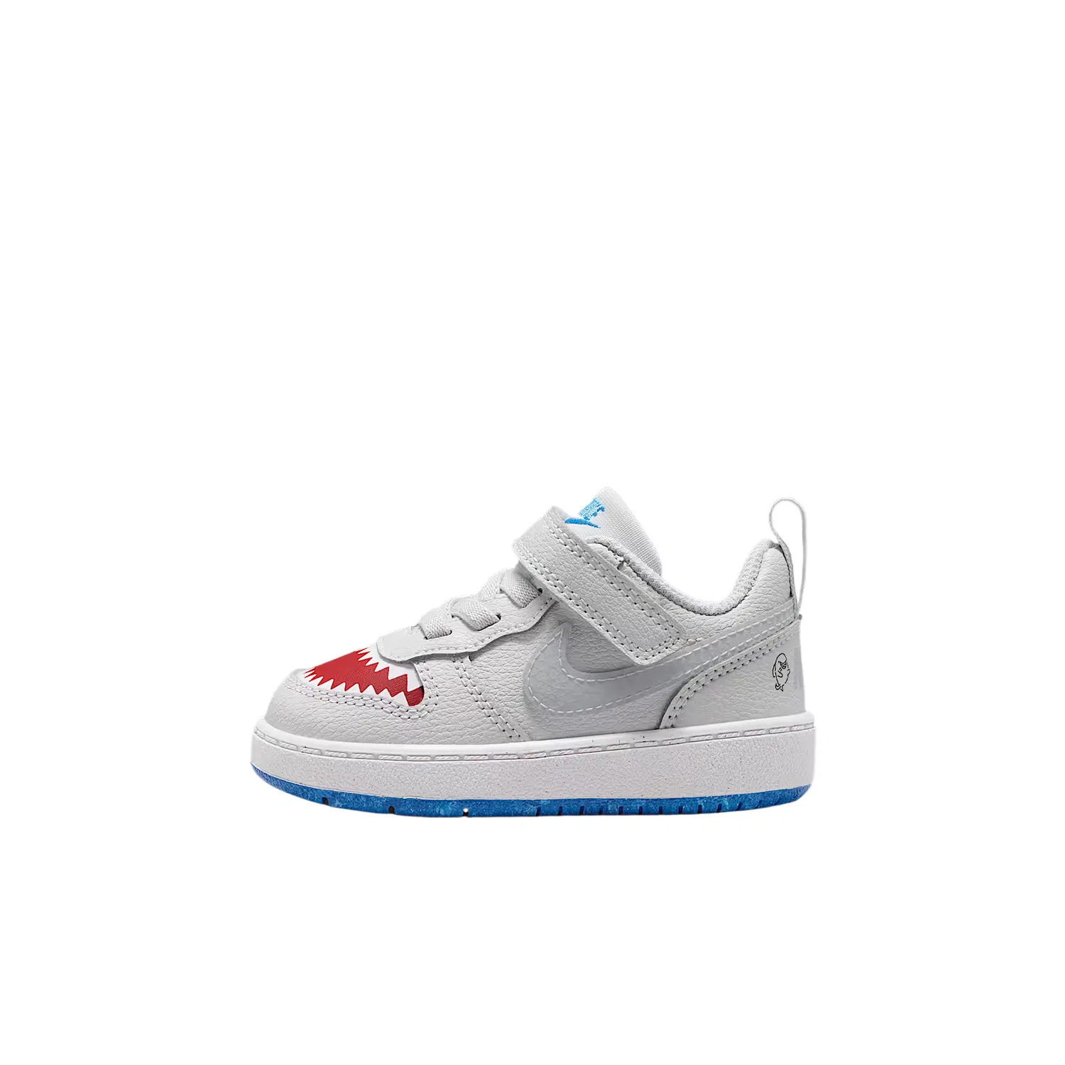 Кроссовки для малышей Court Burrow от Nike, Pure Platinum/University Red/Royal Blue/Wolf Gray