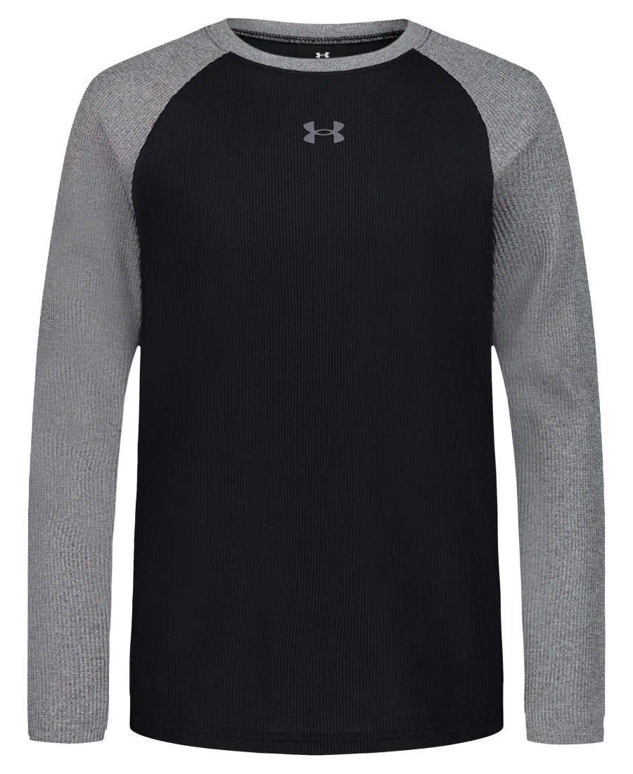 Детская футболка с длинным рукавом, цвет-блок Under Armour, Black