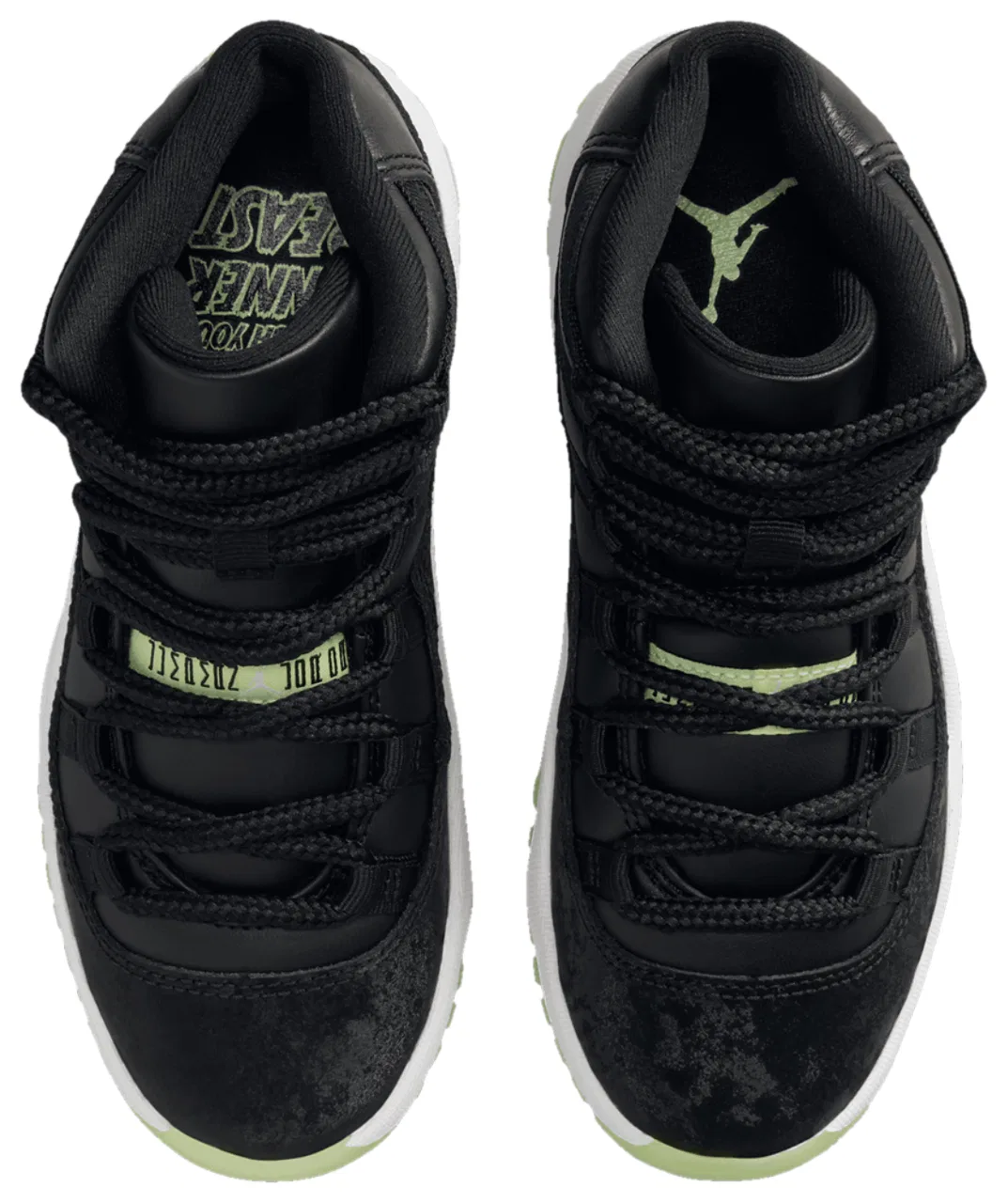 Кроссовки для мальчиков Jordan Retro 11 SS, цвет Black/Volt/Dark Raisin — фото 4