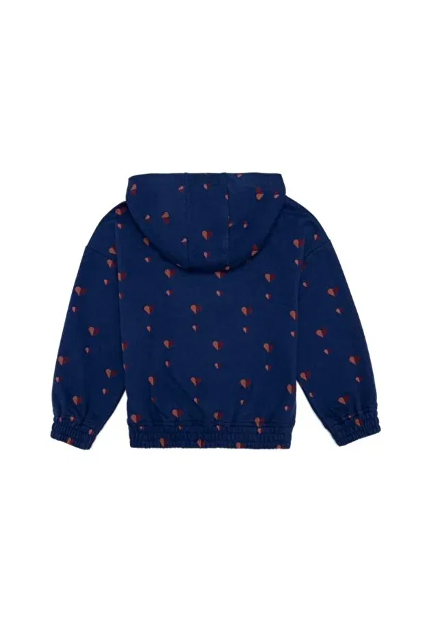 Детская толстовка с капюшоном оверсайз U.S. Polo Assn., Dark Blue — фото 2