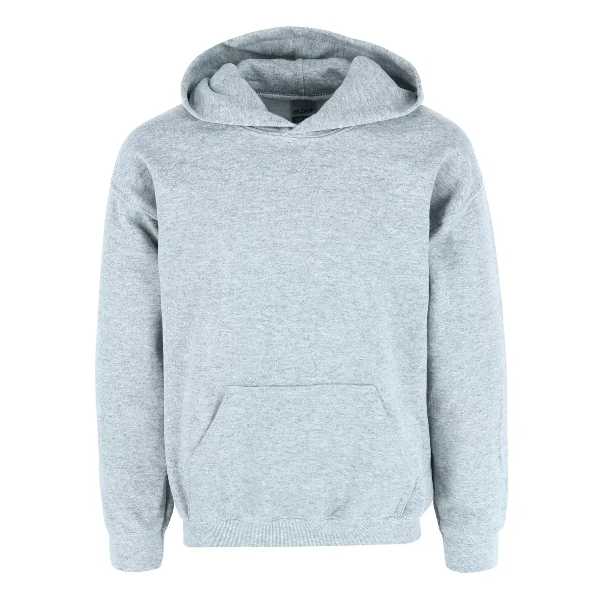 Детская худи с капюшоном с длинным рукавом Gildan, Grey