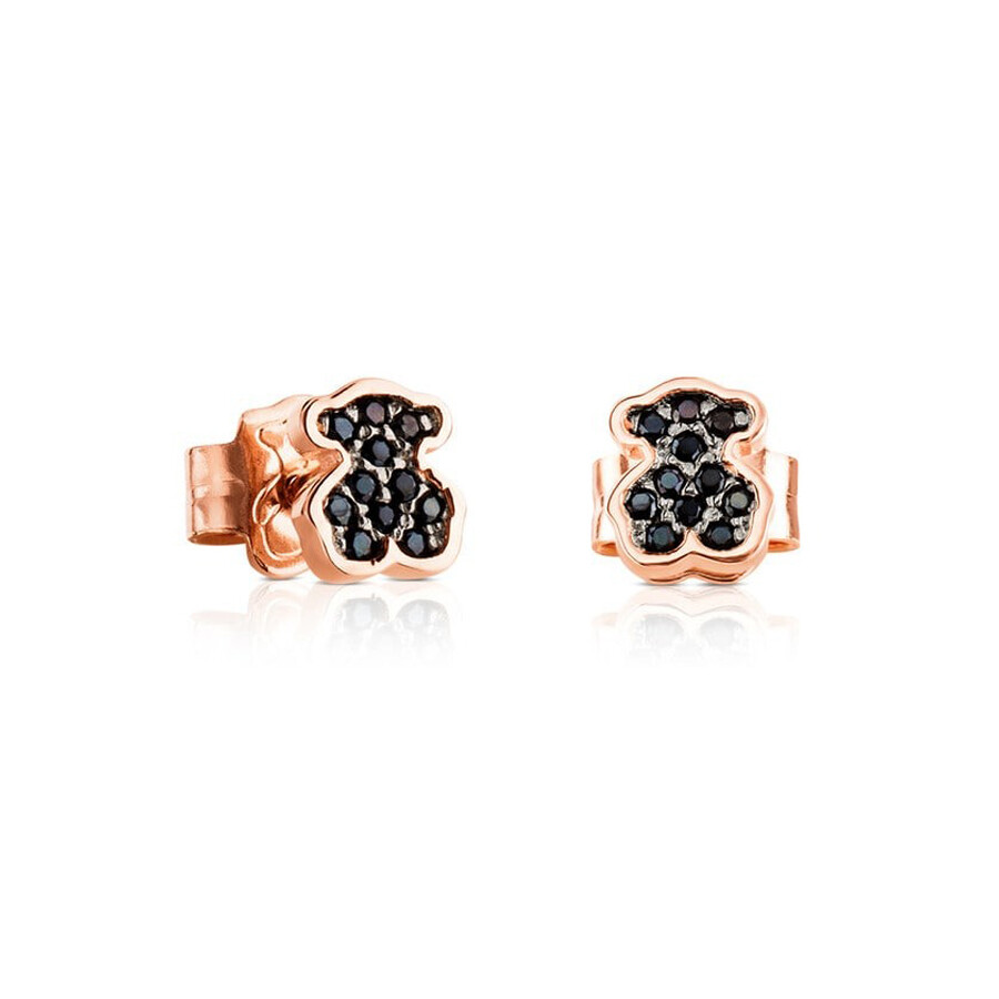 

Серьги Tous Motif Bear Motif, розовое серебро/шпинель