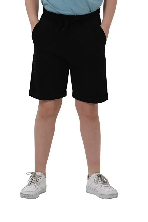 Детские шорты для мальчиков хлопковые Erdem Kids, Black