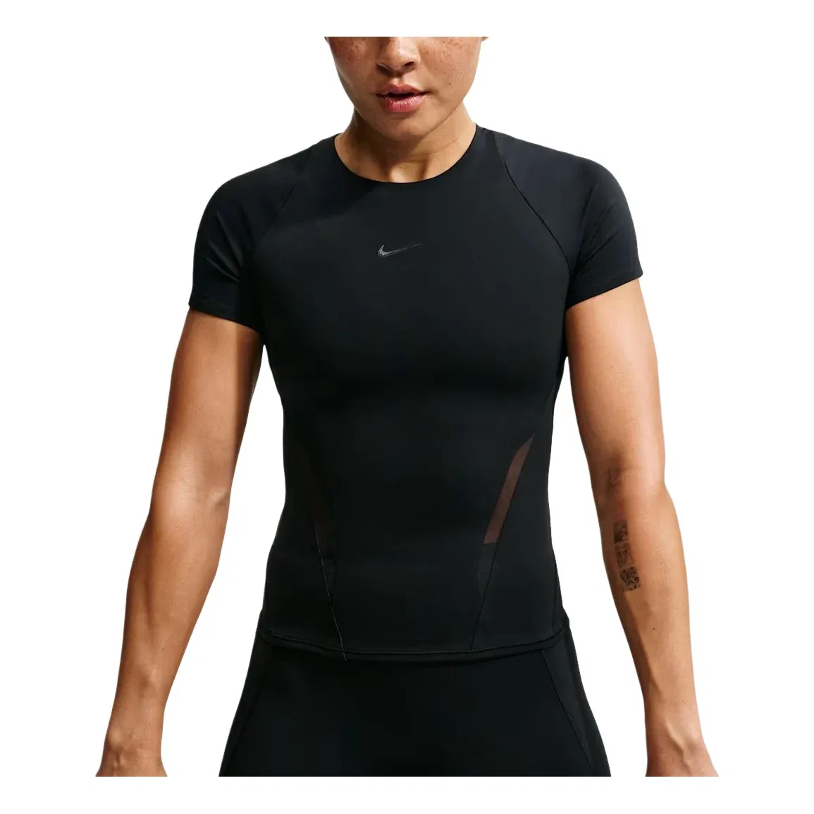 Женская футболка Universa Mesh T-Shirt 'Black Anthracite Dark Smoke Grey' Nike, Black/Anthracite/Dark Smoke Grey