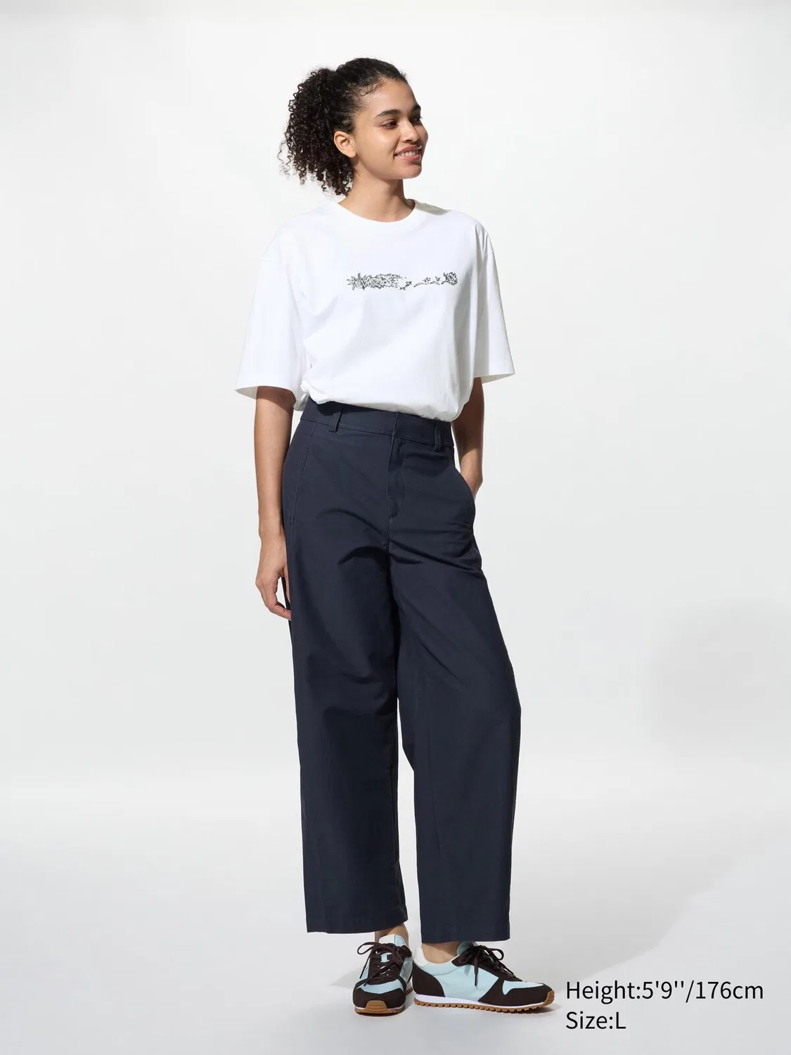 Футболка Uniqlo Yoasobi ut, с графическим принтом, белый — фото 4