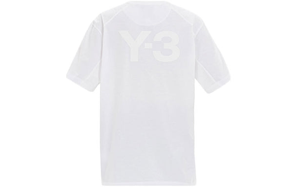 Футболка men's y-3 casual round neck short sleeve white Adidas, белый — фото 2