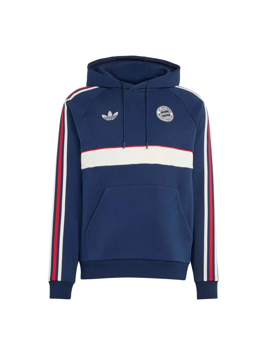 Толстовка ADIDAS PERFORMANCE 'FC Bayern Munchen' темно-синего цвета