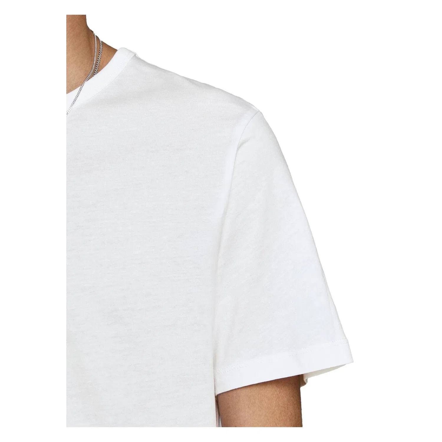 Детская хлопковая футболка с круглым вырезом Jack & Jones, White — фото 3