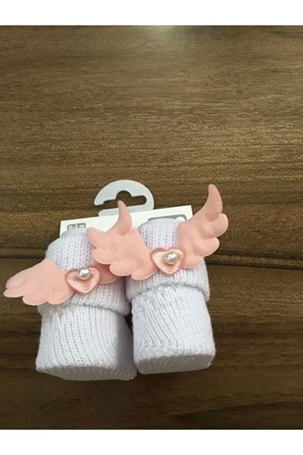Детские носки для девочек Angel Winged Socks Bibaby, White — фото 2