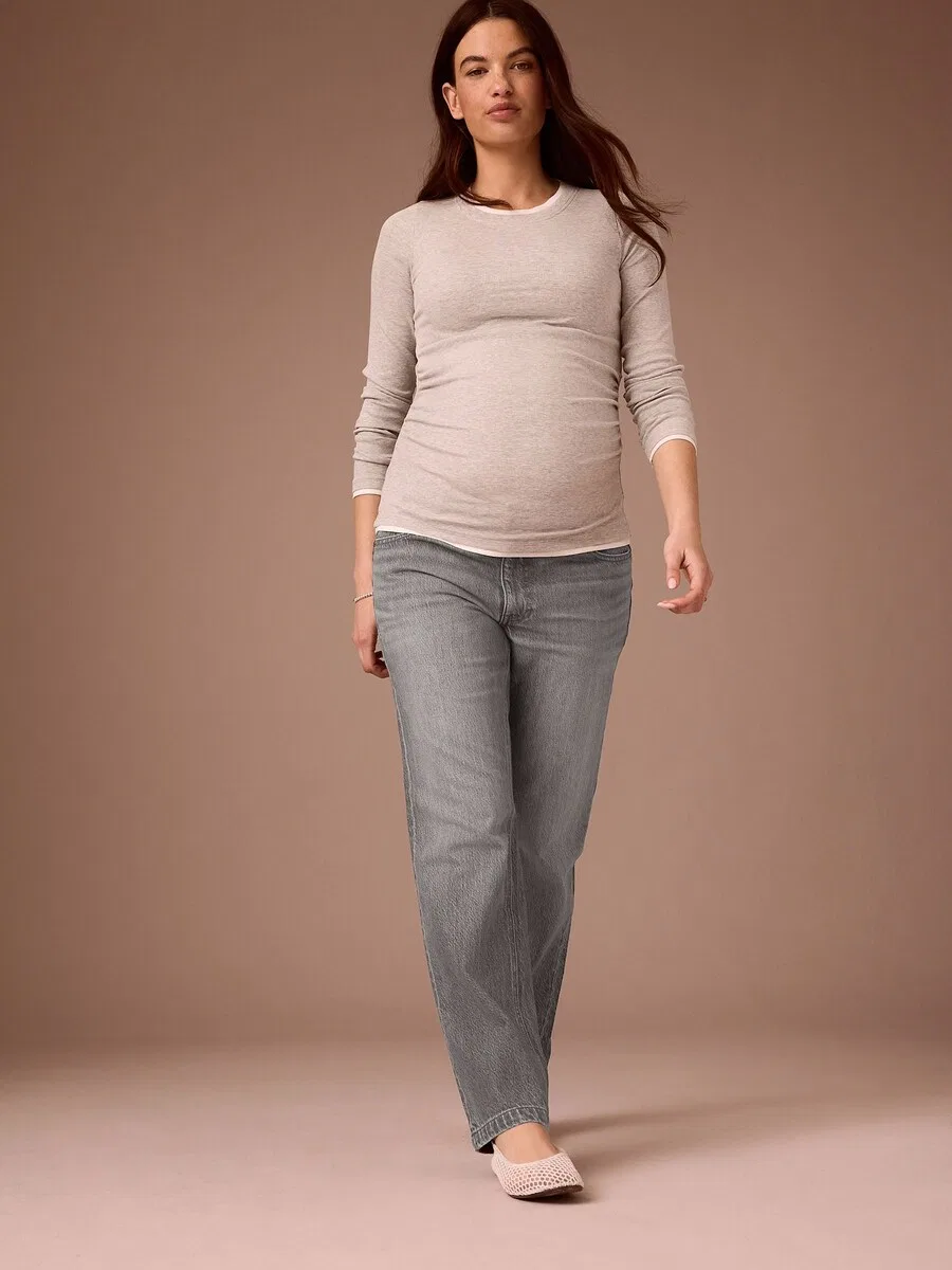 Джинсы Next Regular Jeans '90er' серого цвета — фото 2