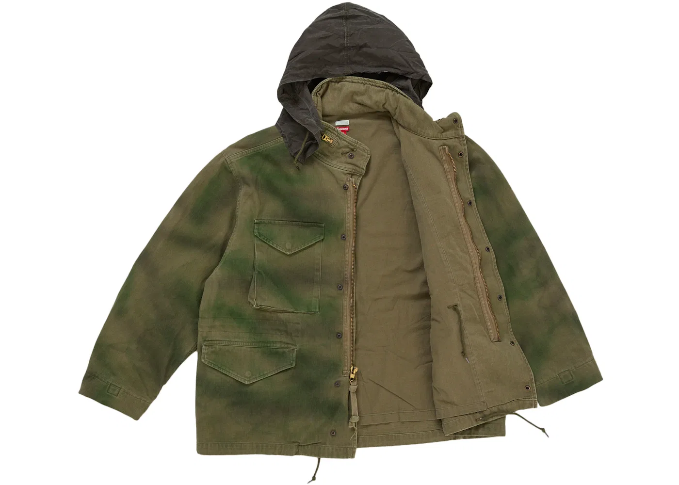 Мужская куртка M-65 A.PRESSE Supreme, оливковый — фото 2