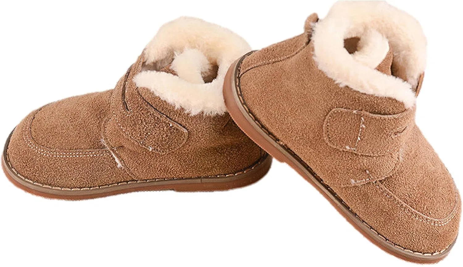 Детские зимние ботинки для мальчиков с мехом rismart, Khaki — фото 4