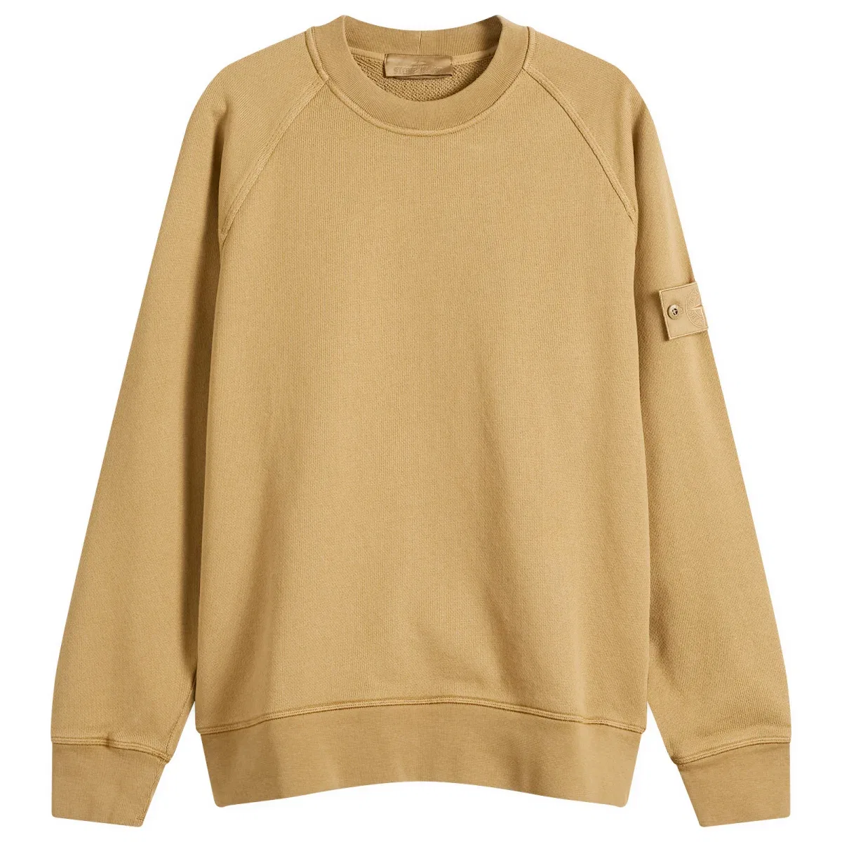Свитшот с круглым вырезом из плотного футера Ghost Heavy Fleece Stone Island, Dark Beige