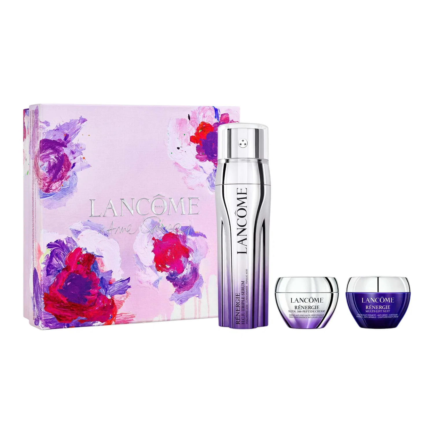 Набор для ухода за кожей лица с эффектом лифтинга, 3 предмета, LANCOME, Black