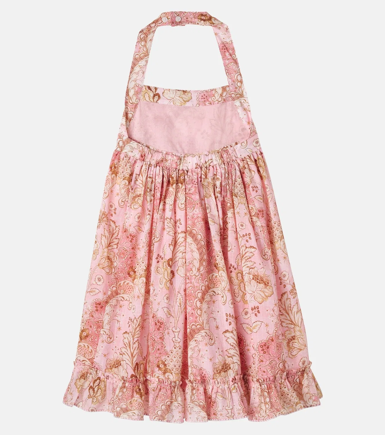 Платье хлопковое Zimmermann Kids, розовый — фото 2