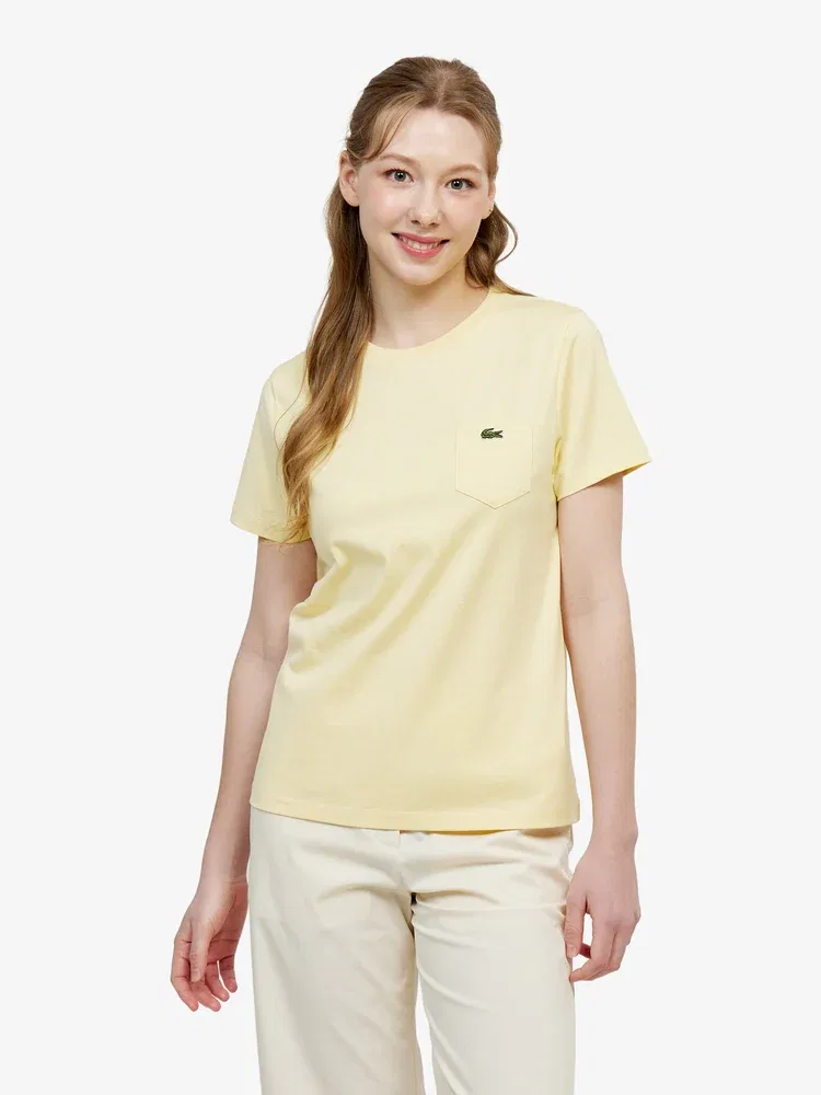 Футболка LACOSTE Basic Pocket Lemon