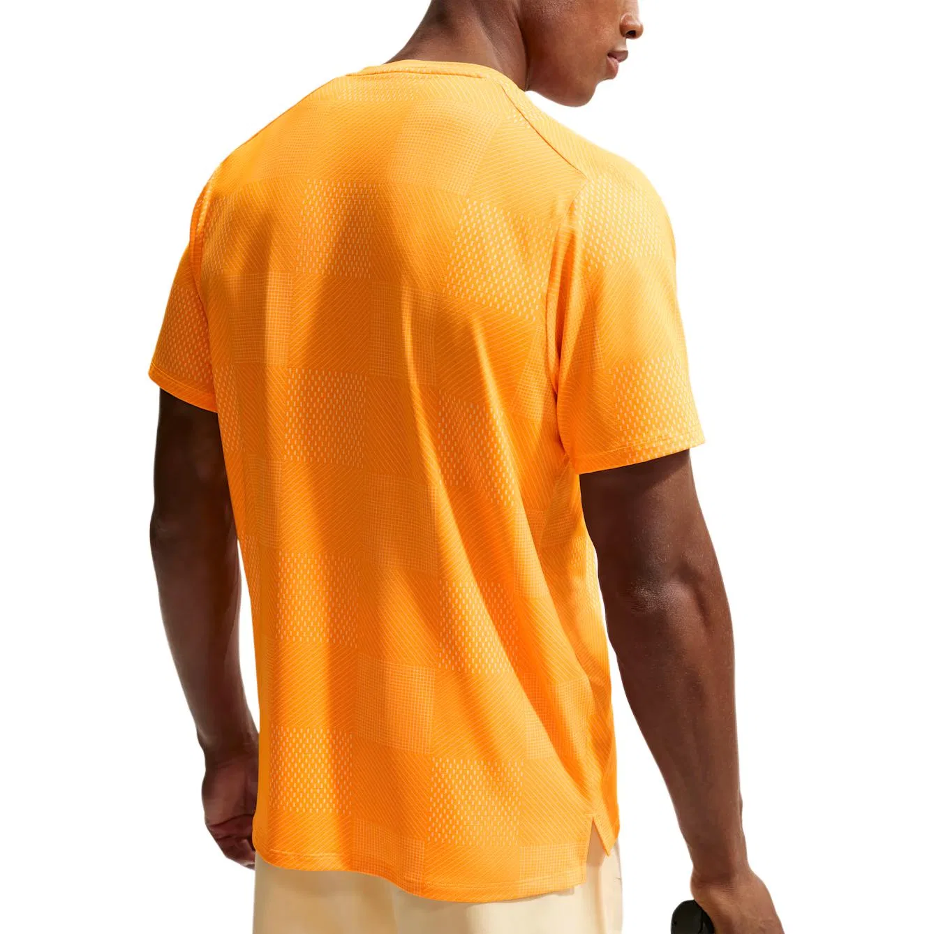 Мужская футболка NikeCourt Advantage Dri-FIT Tennis Top, Laser Orange — фото 3