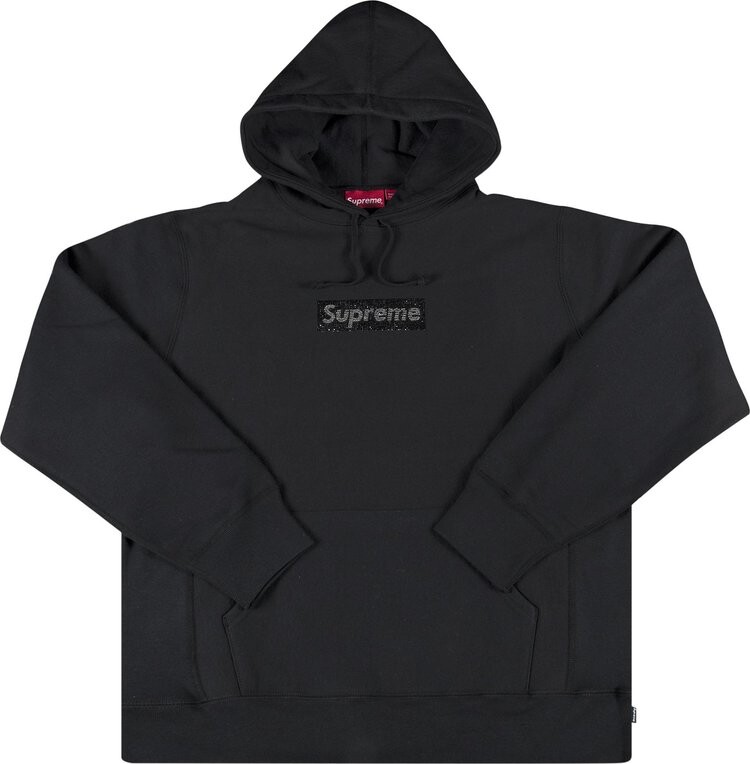 

Толстовка Supreme x Swarovski Box Logo Hooded Sweatshirt 'Black', черный