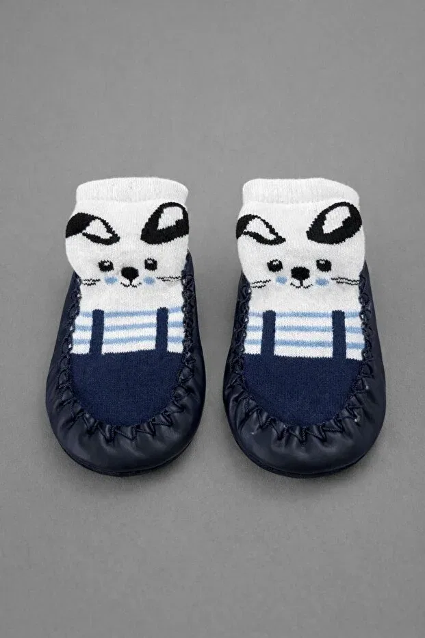 Детские носки из кожи с принтом Basics Numix Baby Kids, Navy5 — фото 2