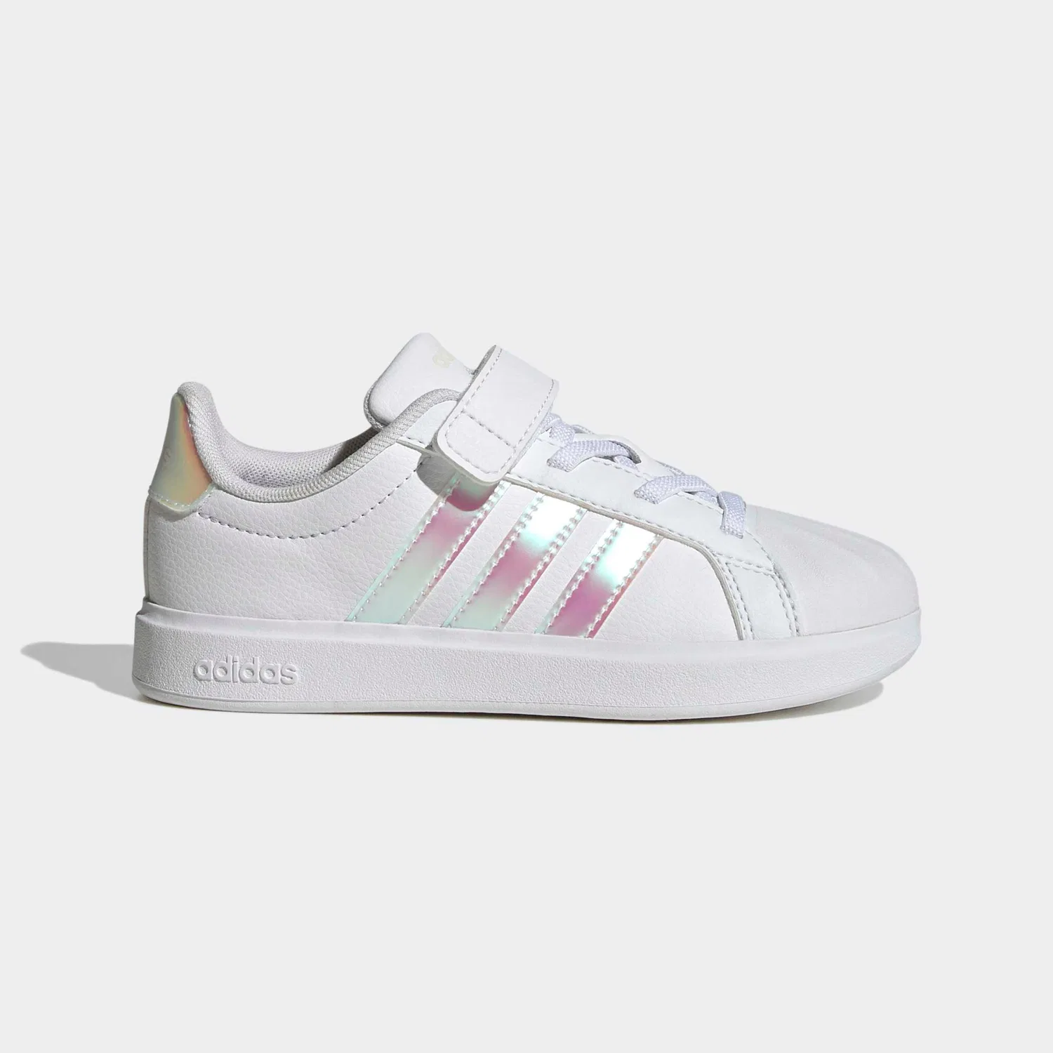 Детские кроссовки с резиновым носком Adidas Sportswear, Cloud White/Iridescent/Core White — фото 2