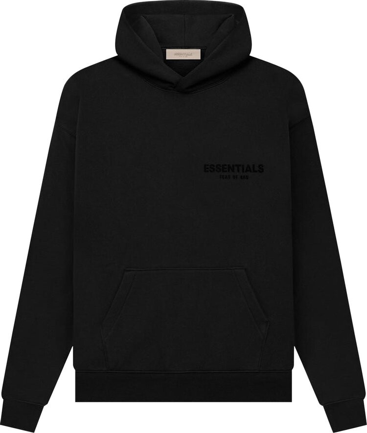 

Худи Fear of God Essentials Pullover Hoodie 'Stretch Limo' FW22, черный