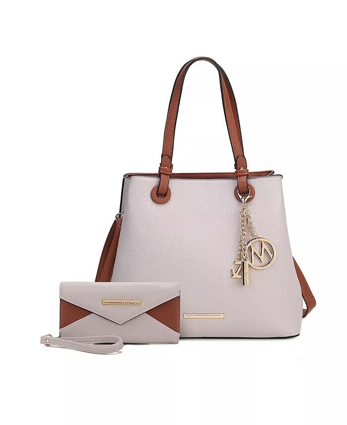 

Большая сумка Kearny с кошельком от Mia K Mkf Collection, серый