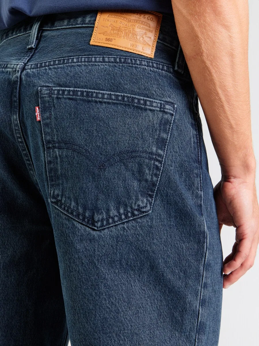 Джинсы LEVI'S свободного кроя '568 Loose Straight' темно-синего цвета — фото 3