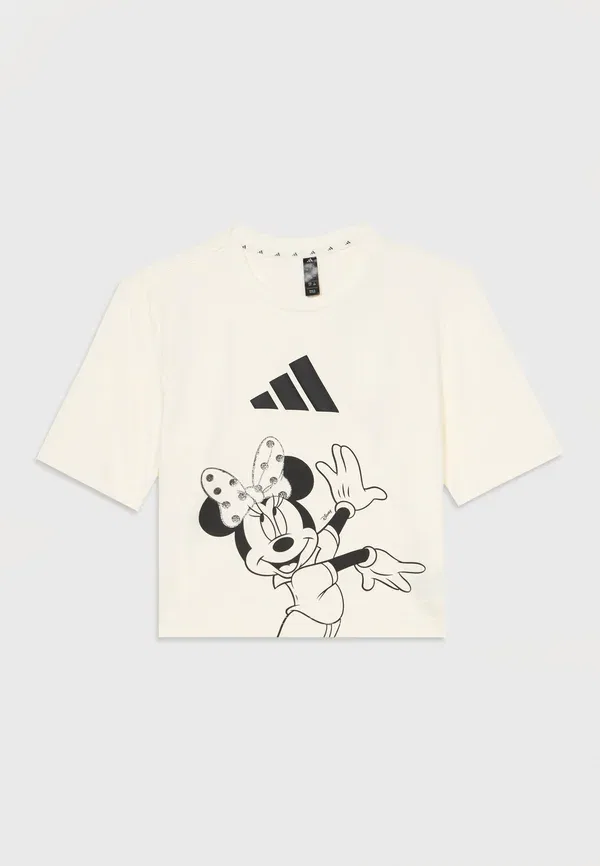 Футболка с принтом Минни Маус от Disney Adidas Performance, черный/кремовый — фото 3