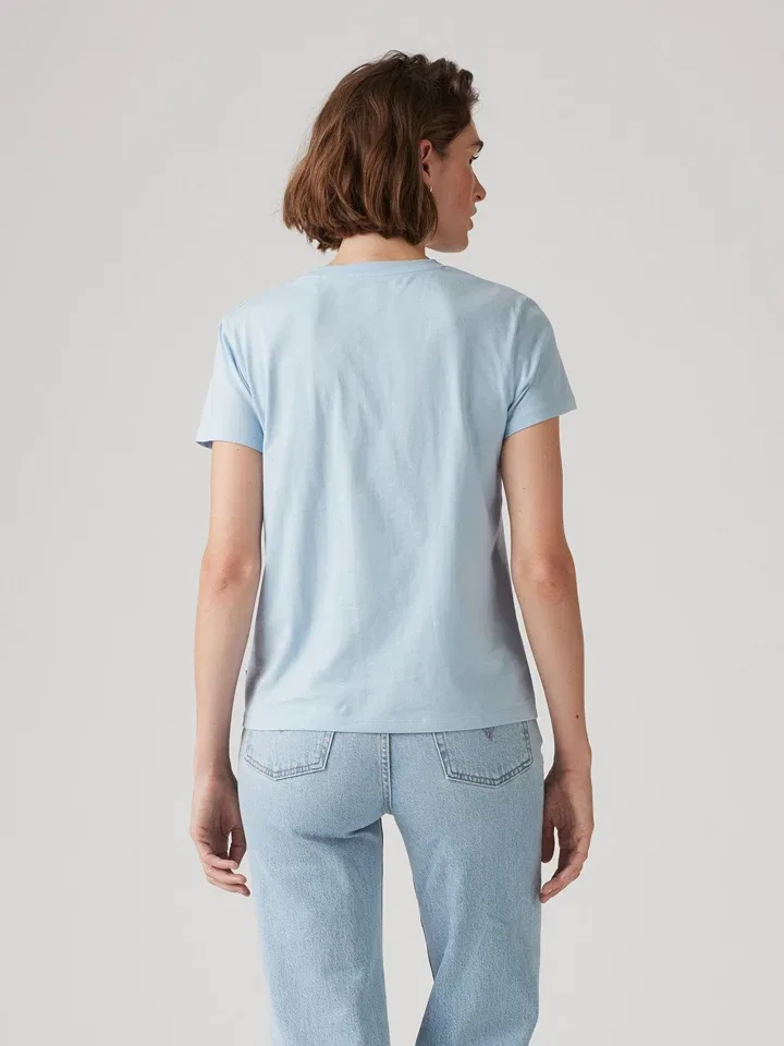 Женская футболка с графическим принтом Levi's, Hellblau — фото 3